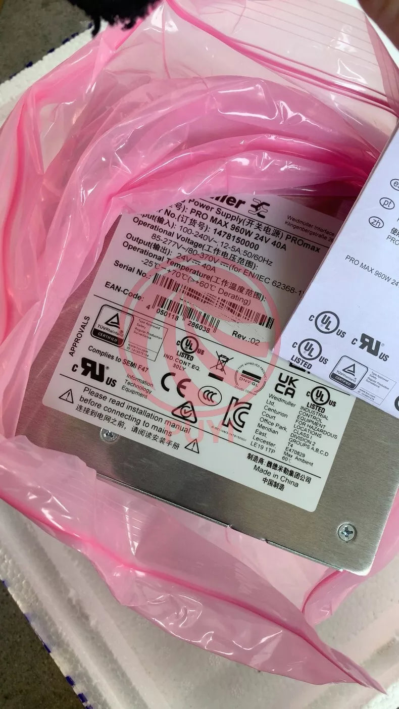 Weidmuller 1478150000 PRO MAX 960W 24V 40A Power Supply