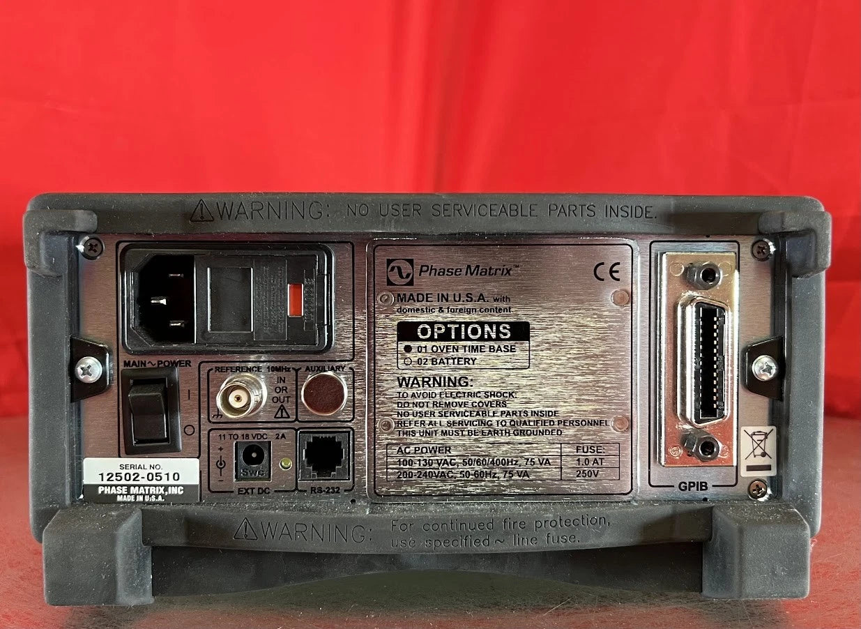 Phase Matrix 320A Frequency Counter / Power Meter, 10 Hz to 20 GHz
