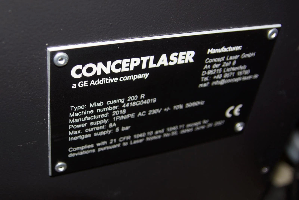 Concept Laser Machines Mlab cusing 200R Steel Metal 3D Printer