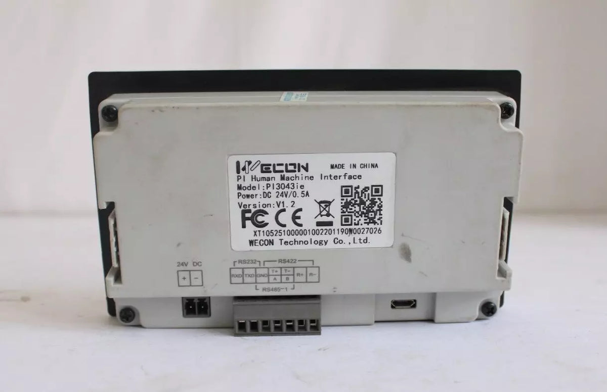 WECON PI3043ie HMI Operator Interface Panel 4-inch