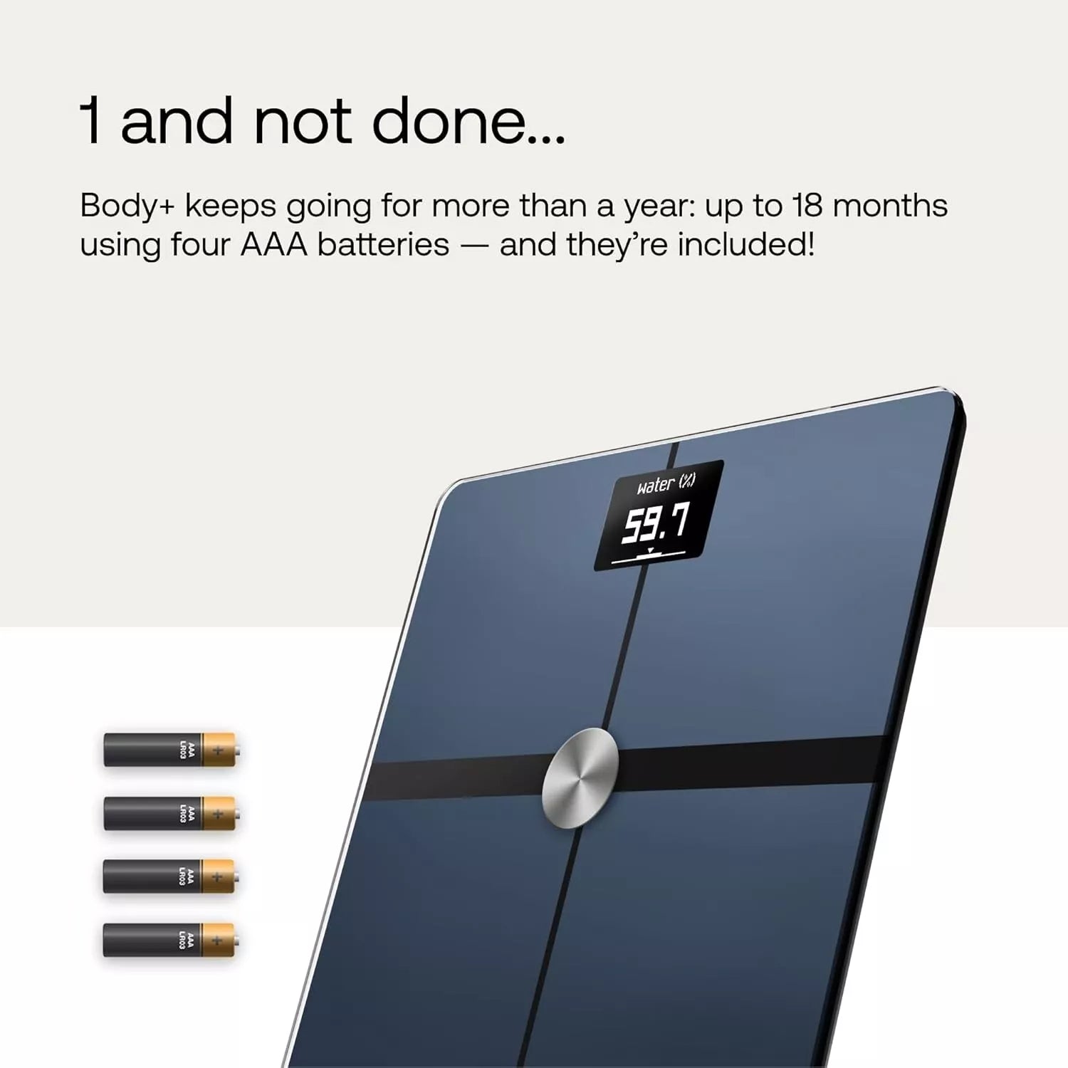 Withings Body+ Wi-Fi Smart Bathroom Scale for Body Fat, Weight Loss & Composition