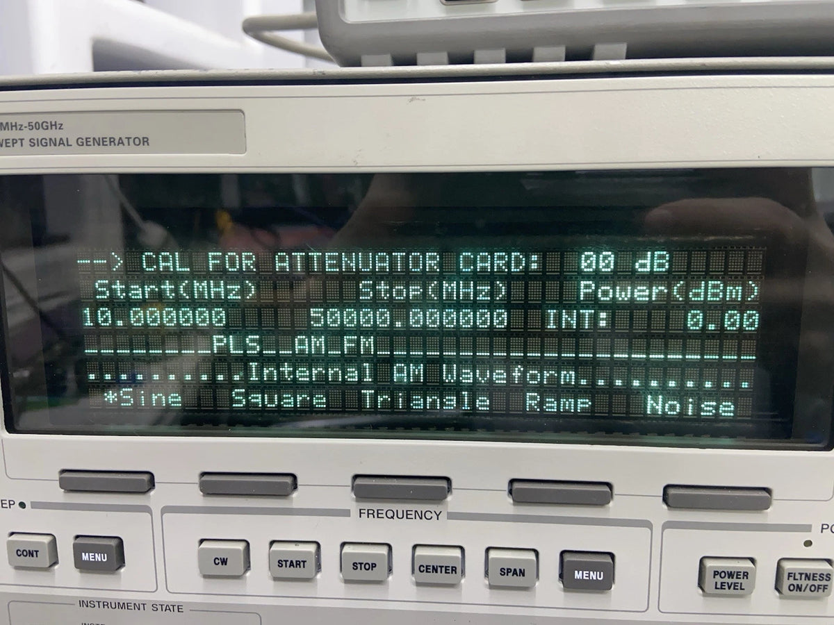 HP Agilent 83650B 10MHz-50GHz Sweep Swept Signal Generator 1, 2, 8! Cal’d!
