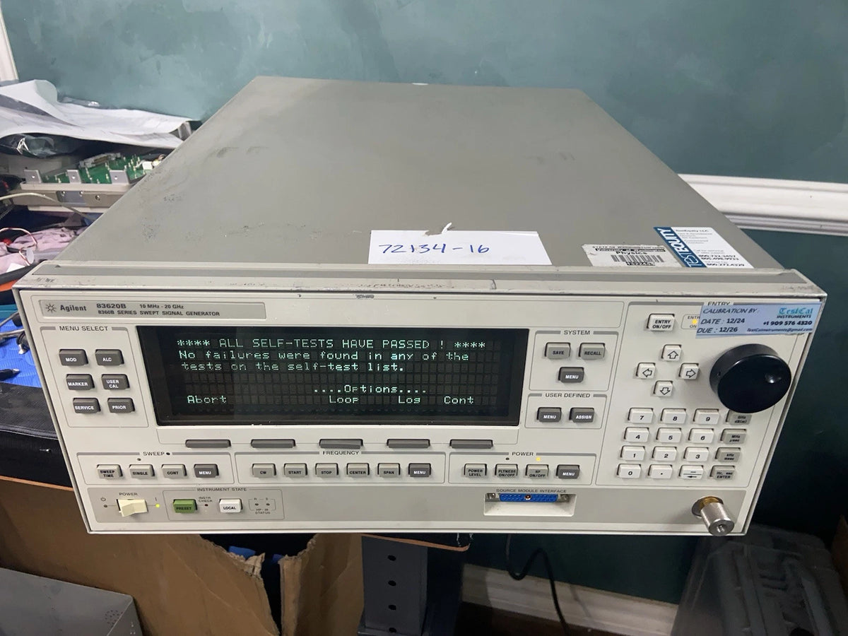 HP Agilent 83620B 83630B Signal Generator/Sweeper Cal’d Opt 8