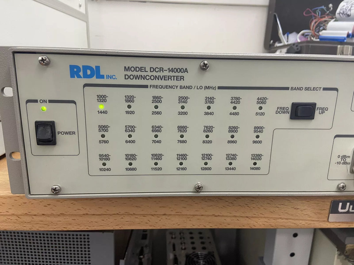 DCR-14000A Downconverter Aeroflex RDL IFR Ultra Low Phase Noise Measure 14 GHz