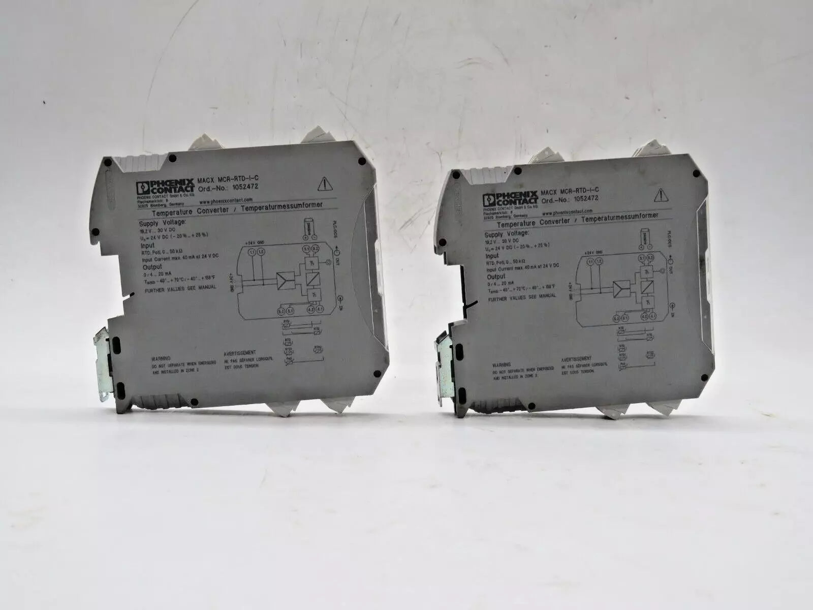 Phoenix Contact MACX MCR-RTD-I-C Potentiometer Input 1050222 24V DC Supply