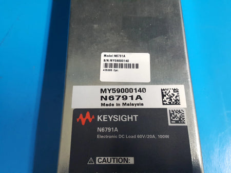 Keysight N6791A Electronic DC Load 60V/20A 100W Untested (0140)