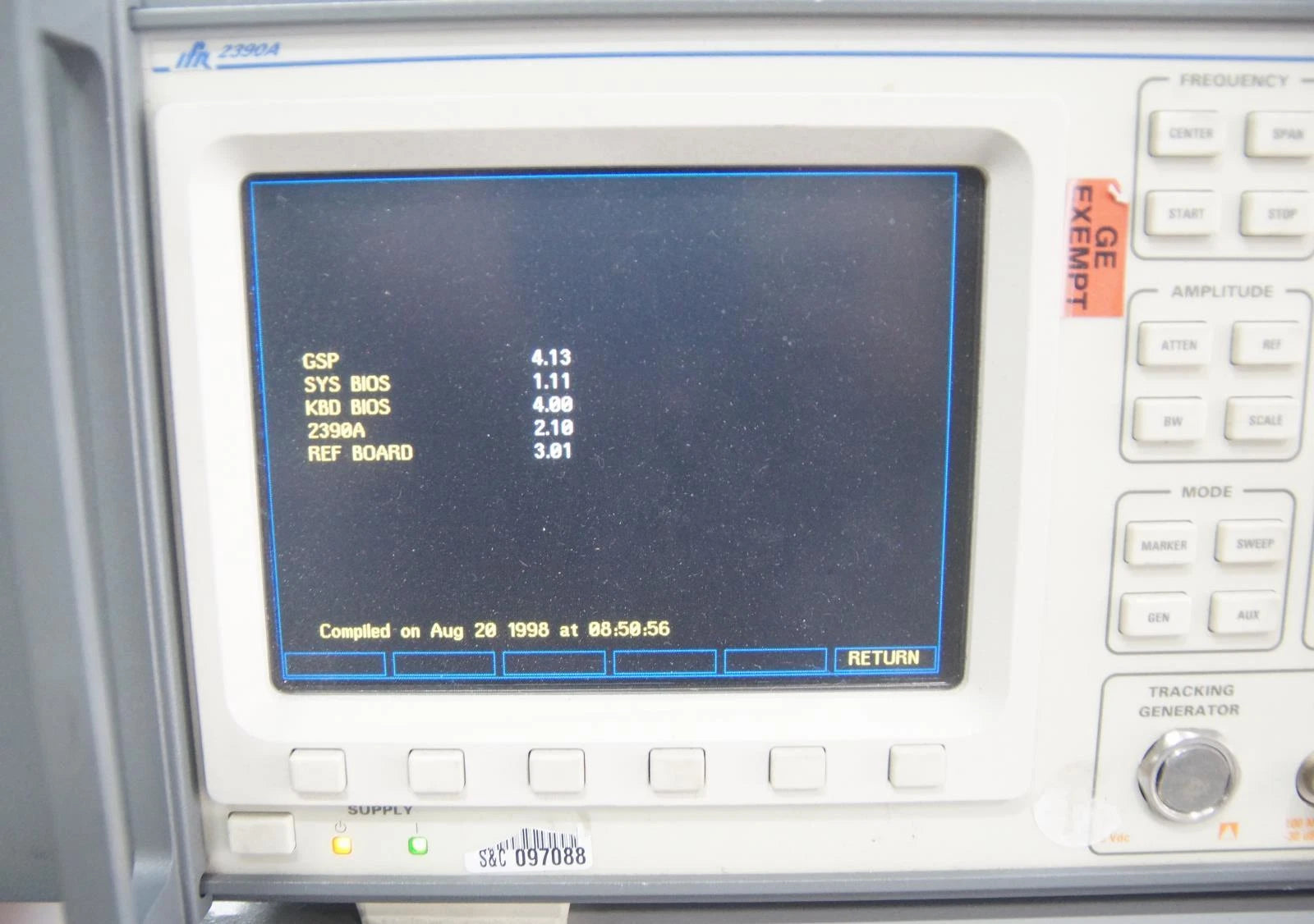 IFR / Aeroflex 2390A 9 kHz - 22 GHz Spectrum Analyzer