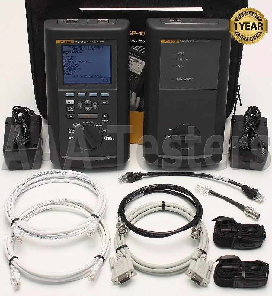 Fluke Networks DSP-2000 Cat5 LAN Cable Analyzer Tester Certifier DSP2000 SR - XG eqpt