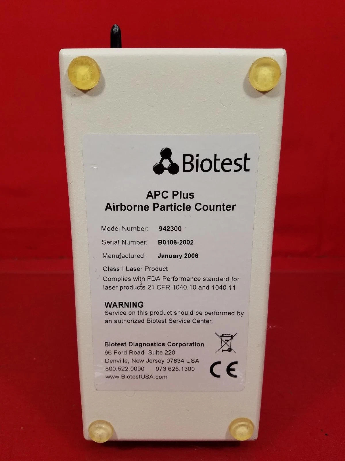 APC Airborne Particle Counter 942300 Biotest