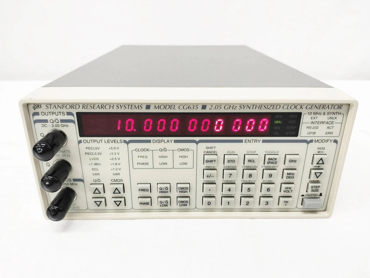 Stanford Research CG635 Synthesized Clock: Precision Instrument for Frequency Synthesis