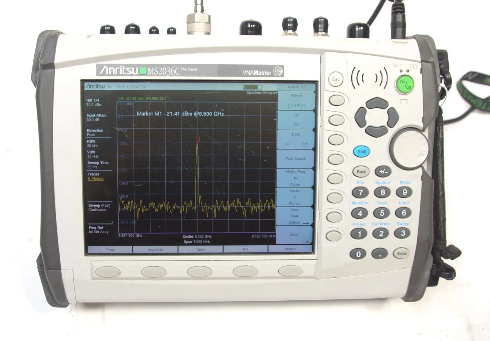 Anritsu MS2036C VNA Master 9MHz to 9GHz Vector Network Analyzer OPT 2/10/15/31