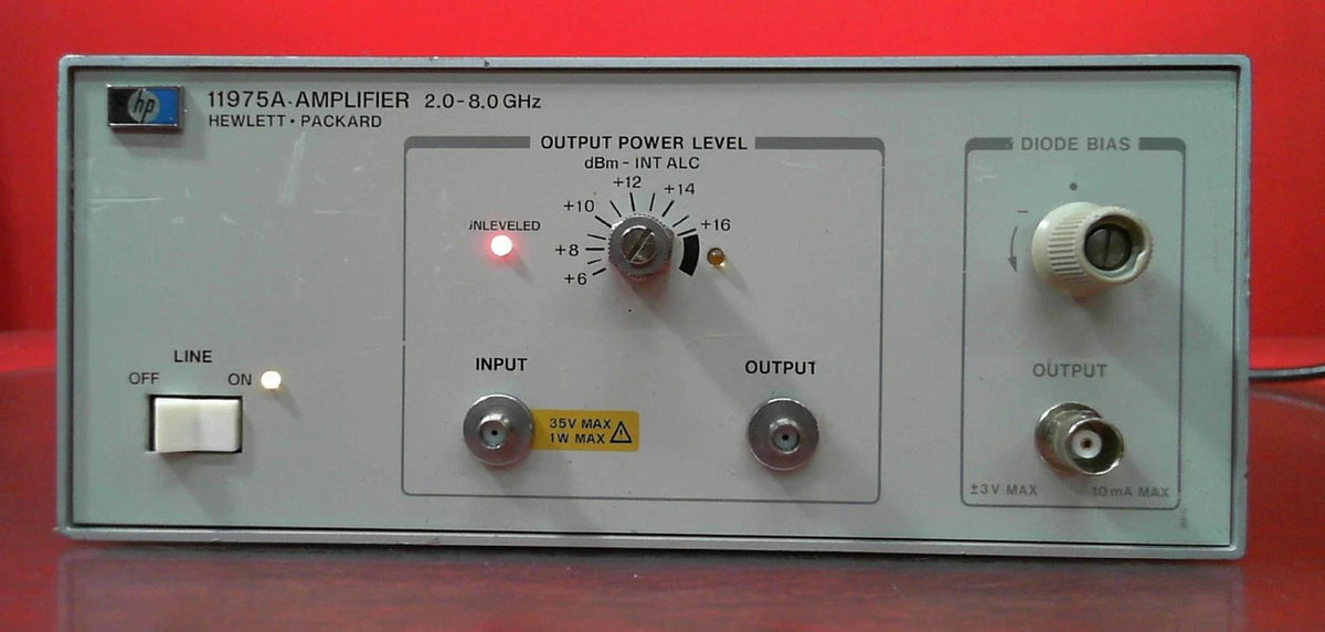 HP Agilent 11975A 2304A00211 Amplifier 2-8GHz, 16dBm