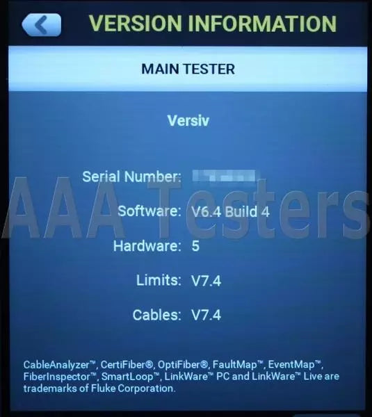 Fluke Networks DSX-8000-W Versiv Cat6a Cat8 LAN Cable Certifier DSX-8000 DSX8000