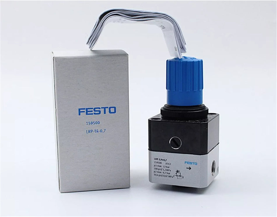 Festo LRP-1/4-0.7 159500 Pneumatic Pressure Regulator in Box