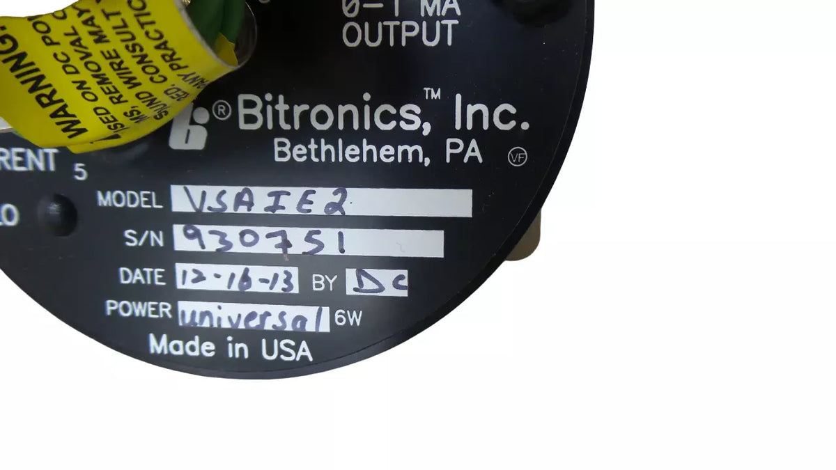 Bitronics VSAIE2 AC KILOVOLTS - Advanced Voltage Sensing and Intelligent Analytics