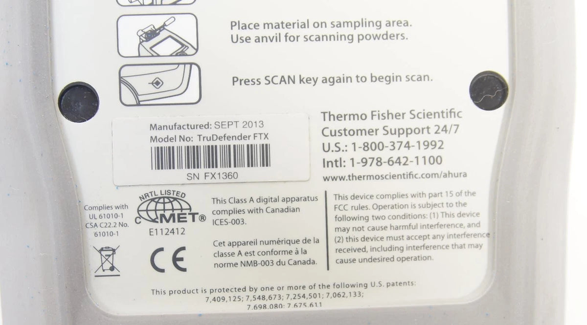 Thermo Scientific TruDefender FTX FTIR Chemical Identifier