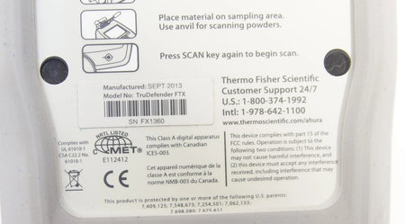 Thermo Scientific TruDefender FTX FTIR Chemical Identifier