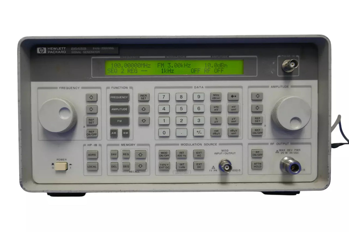 Agilent 8648B Signal Generator w/1E2-1E5-1E6-1EA& H31Options