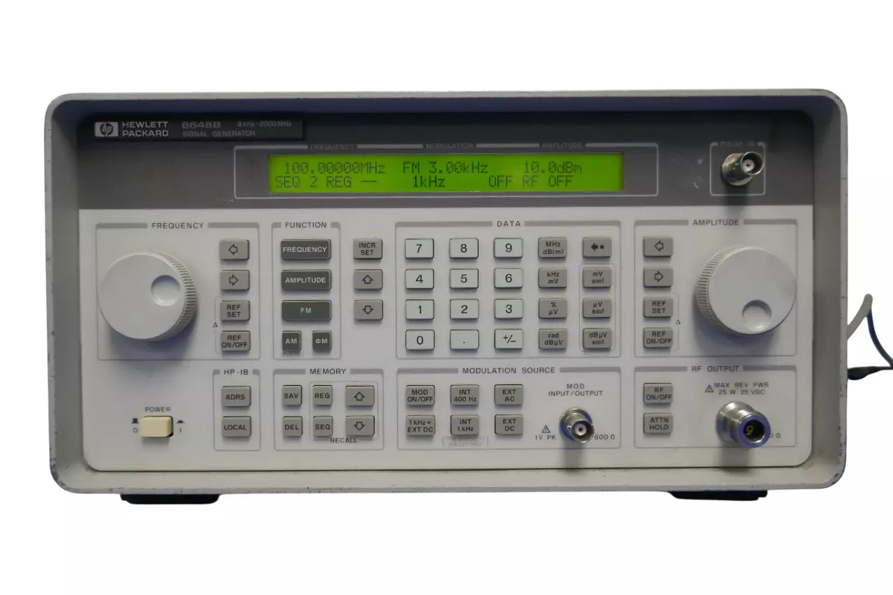 Agilent 8648B Signal Generator w/1E2-1E5-1E6-1EA& H31Options