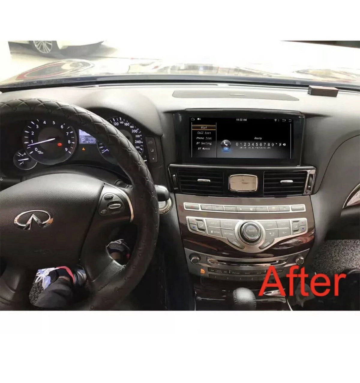 10.25 inch Android 13 car radio player for Infiniti Q70L M25 M35 2013-2017 32GB