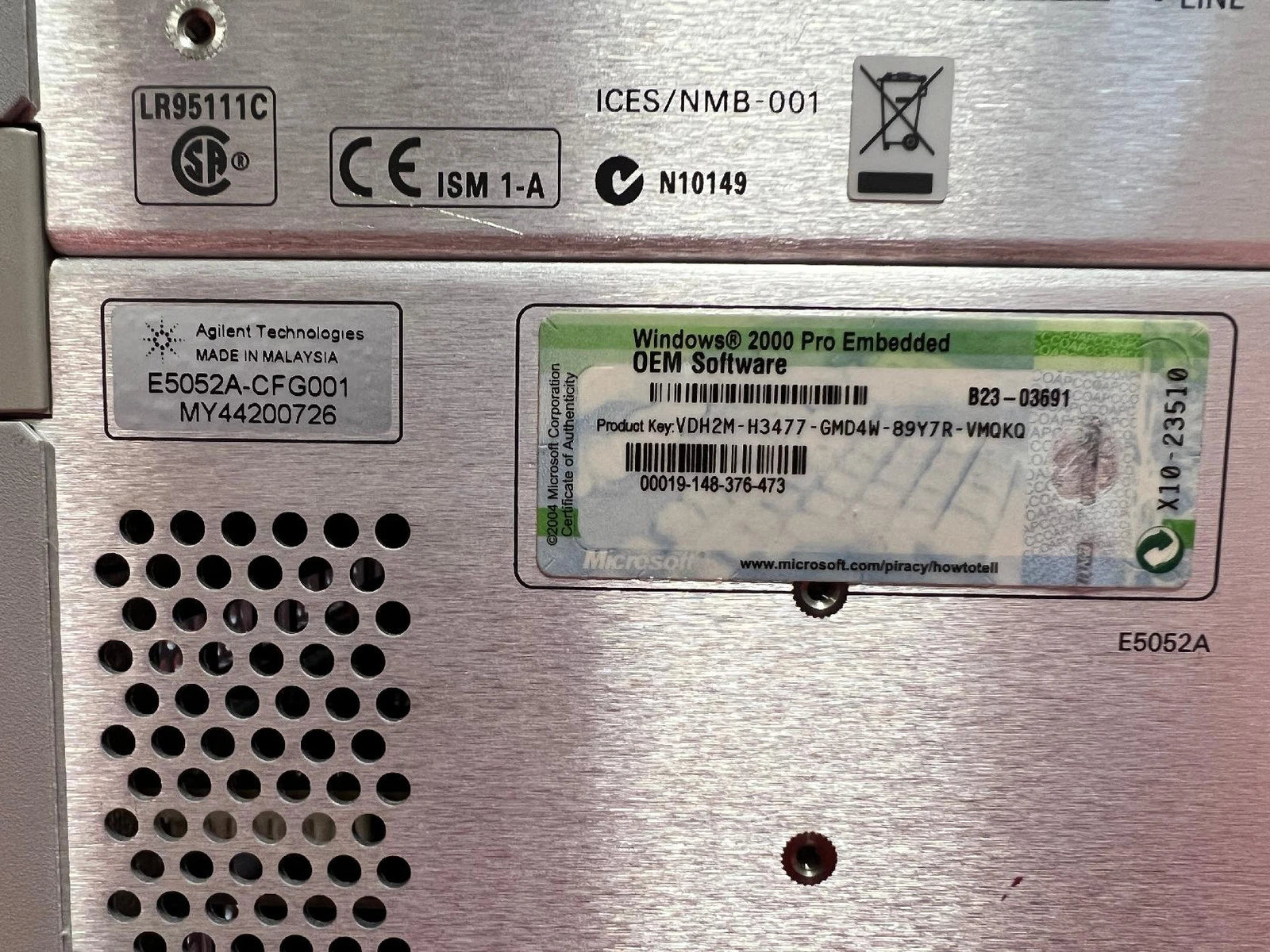 Agilent/Keysight E5052A Calibrated Signal Source Analyzer