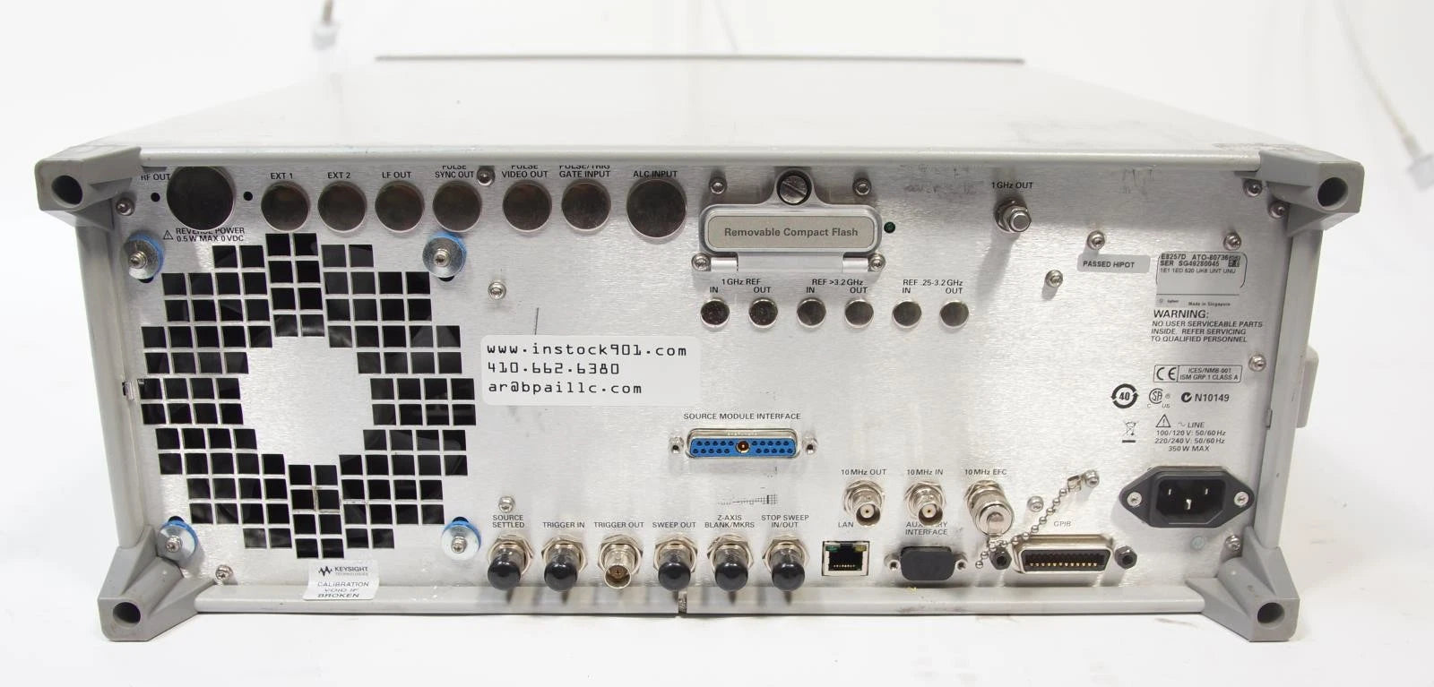 Agilent E8257D PSG 250kHz -20GHz Analog Signal Generator 1E1 1ED 520 UNT UNU