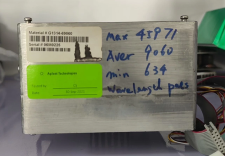 Agilent G1314-60060 Optical Unit Assembly