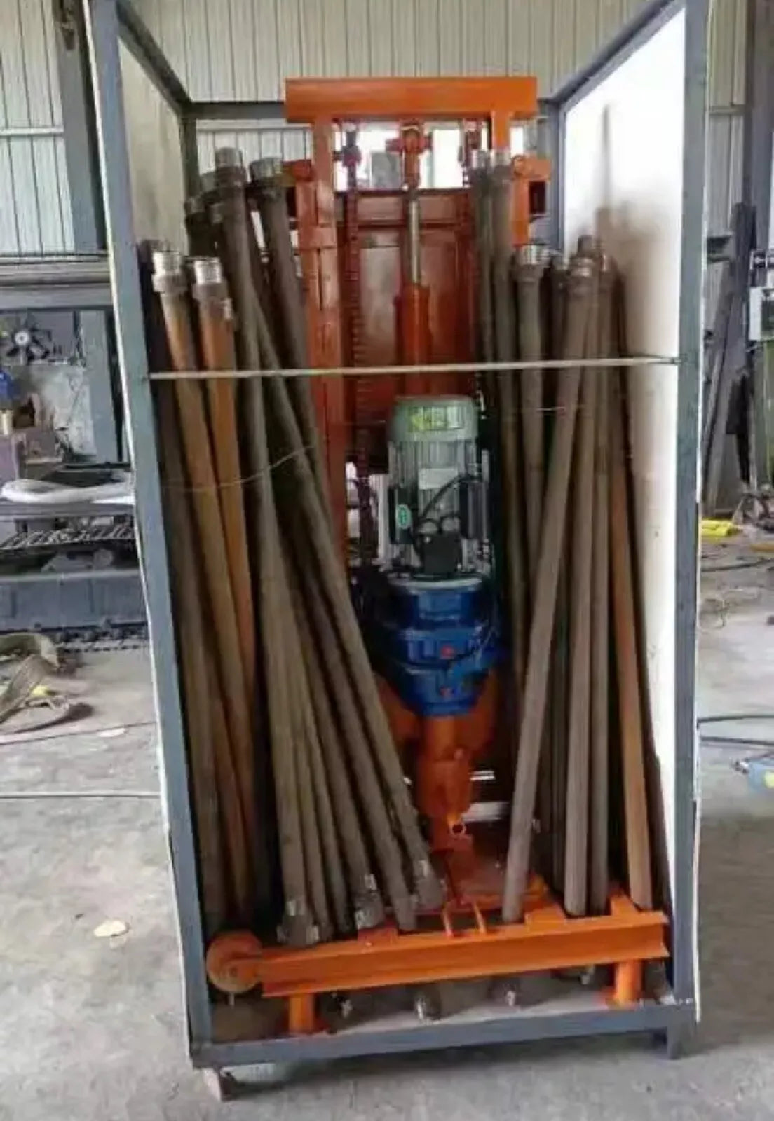 Electric Hydraulic Drilling Rig Small 100m 4000W Water Well Rig
