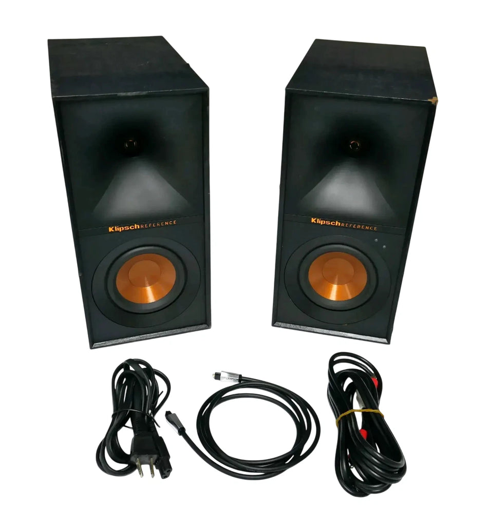 Klipsch R-40PM Powered Bookshelf Speakers (Pair) - Black - Free Shipping.