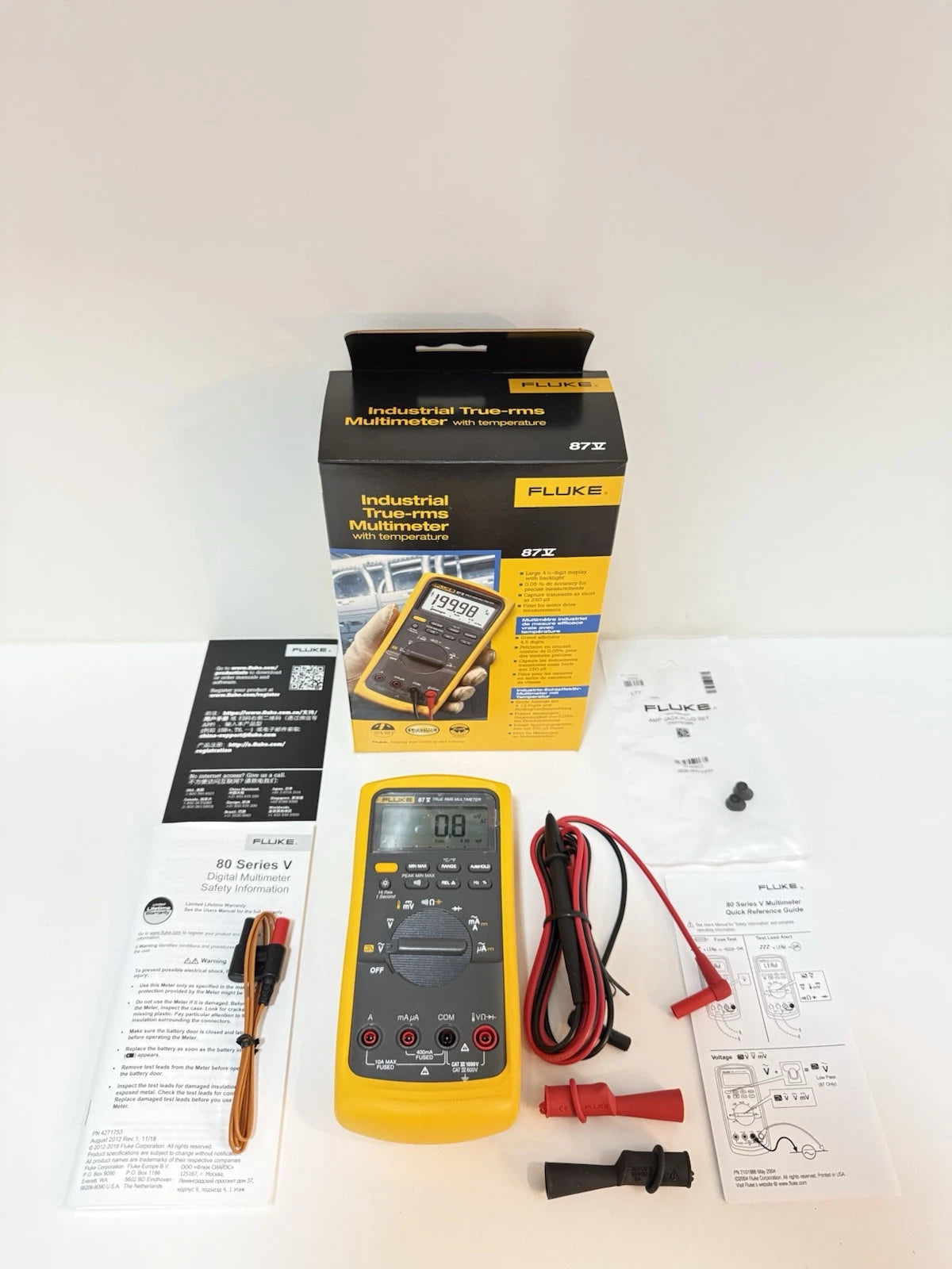 Fluke 87-V Industrial True RMS Digital Multimeter (MFG 2024)