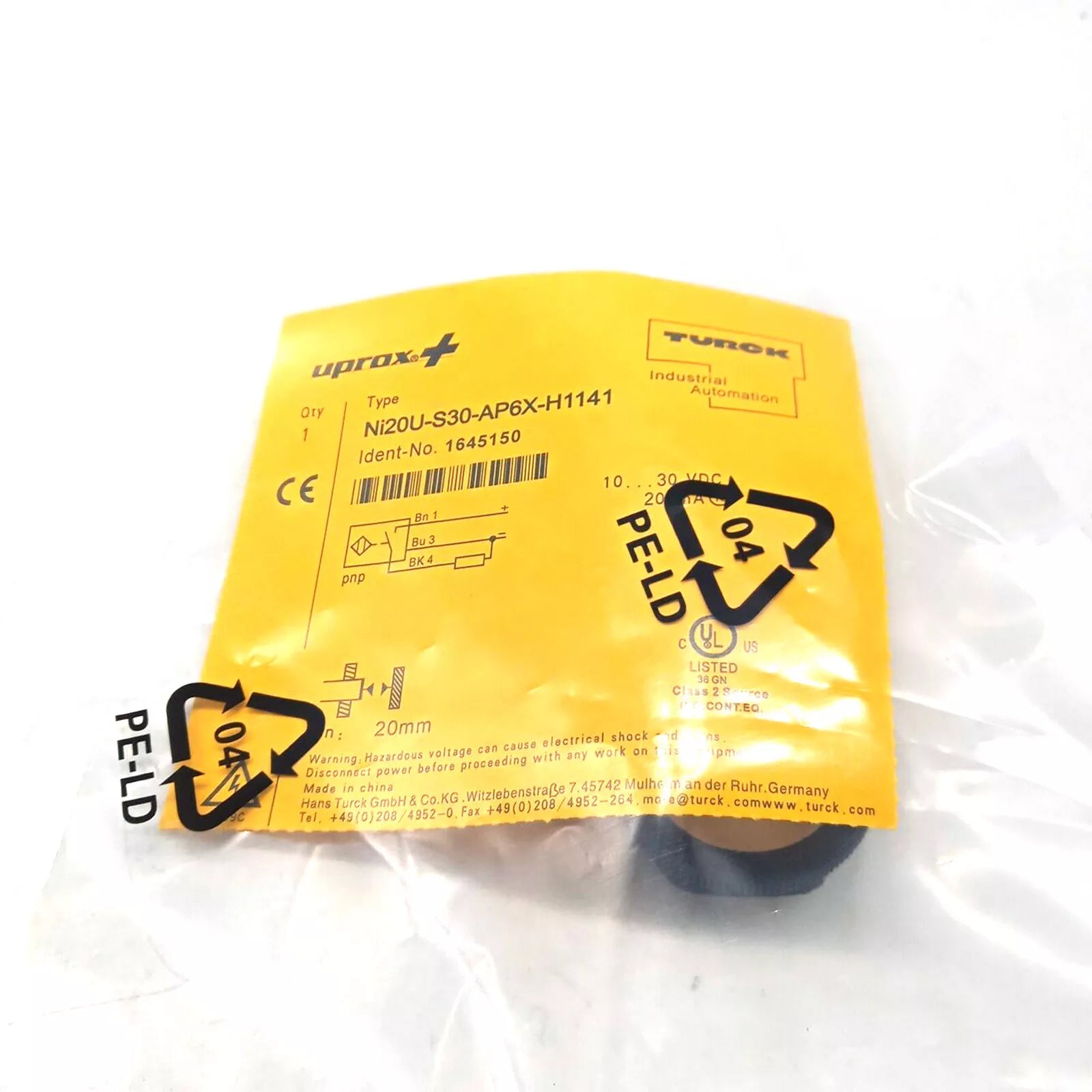 TURCK NI20U-S30-AP6X-H1141 Proximity Sensor - XG eqpt