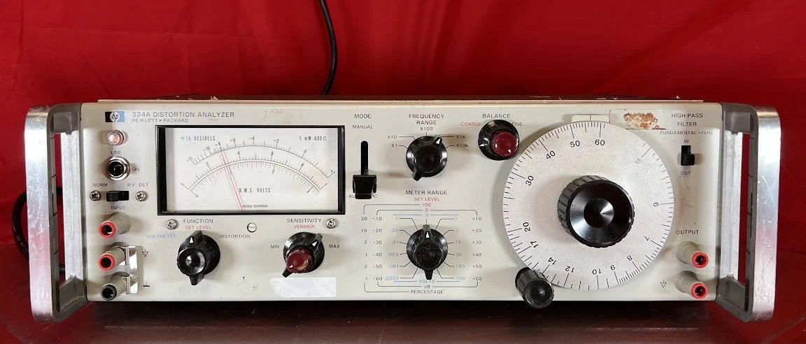 Agilent/Keysight 334A 1140A12293 Distortion Analyzer, 5 Hz to 600 kHz