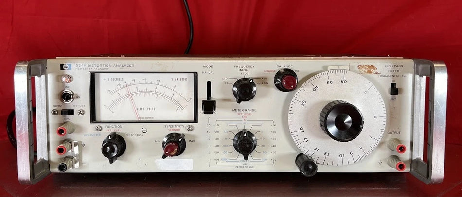 Agilent/Keysight 334A 1140A12293 Distortion Analyzer, 5 Hz to 600 kHz