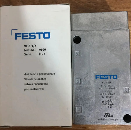 1PC New Festo VL-5-1/4 9199 Pneumatic Control Valve