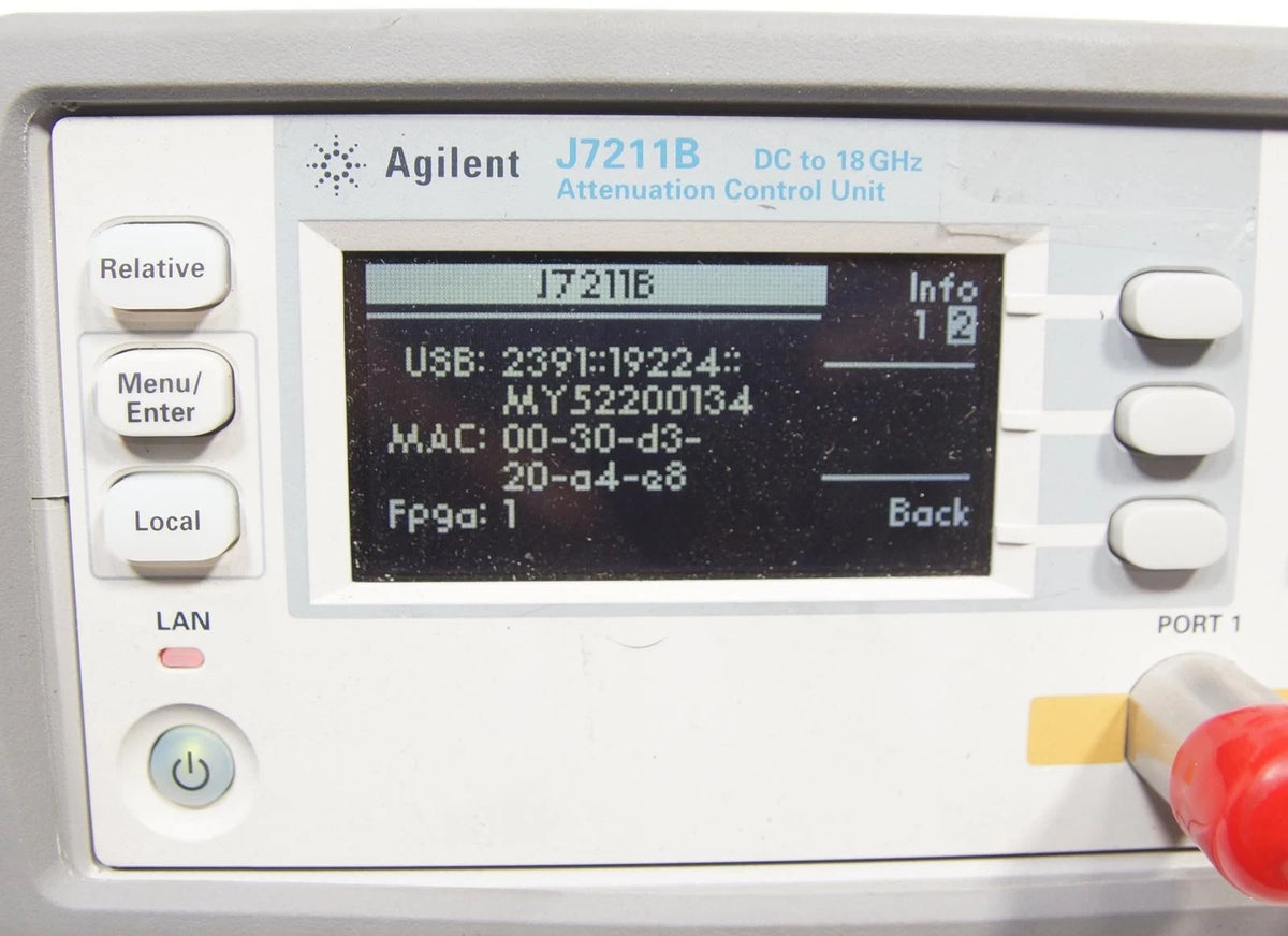 Agilent J7211B DC to 18GHz RF Attenuation Control Unit