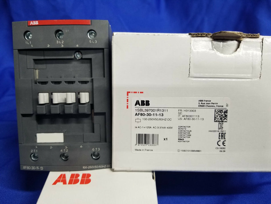 ABB AF80-30-11-13 3P 80A 100-250V Contactor