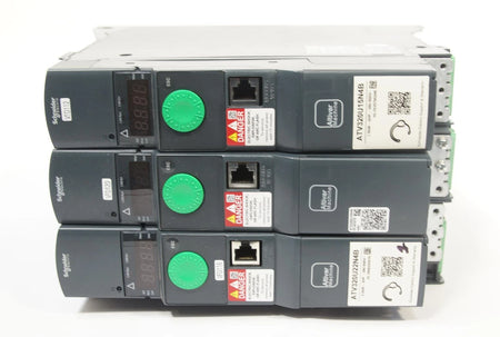Lot of 3 SCHNEIDER Altivar 320 ATV3200U15N4B / ATV3200U22N4B Machines