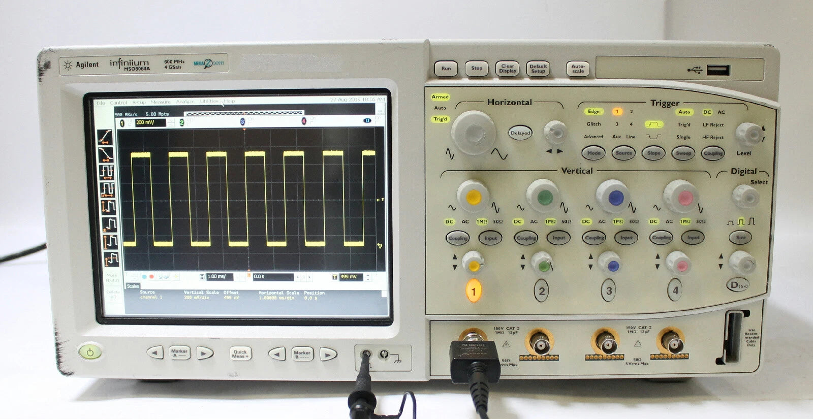 Agilent MSO8064A 600 MHz 4GSa/s 4 Channel Infiniium Mixed Signal Oscilloscope