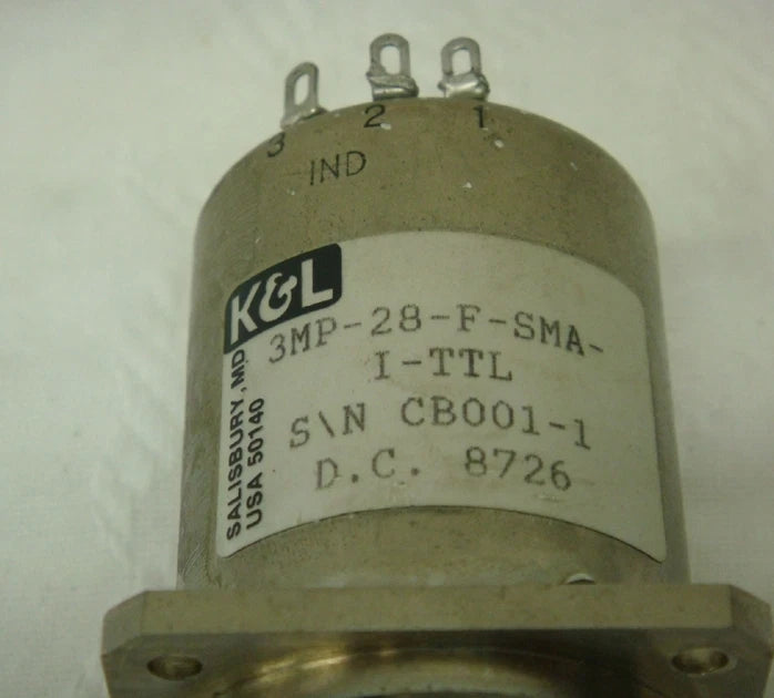 K&L Microwave 3MP-28-F-SMA-I 3 Coaxial Switch