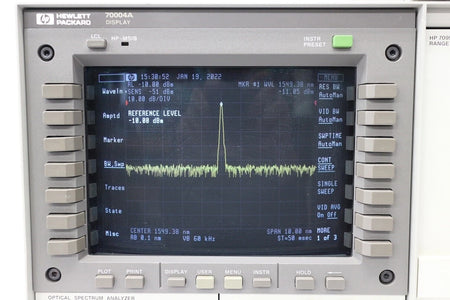 HP 71452B /122 Optical Spectrum Analyzer 600-1700nm