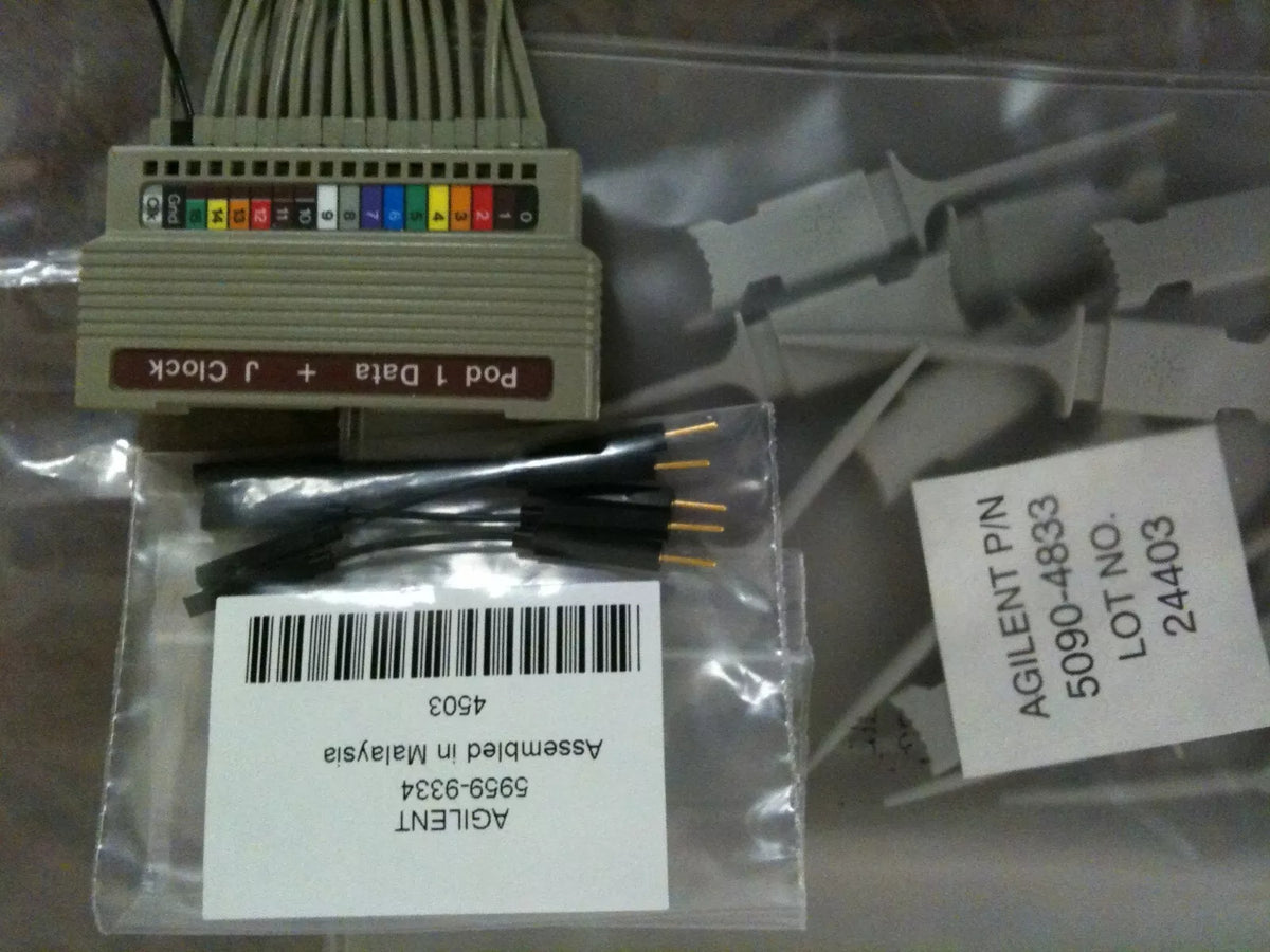 Agilent Pod 1 Data + J Clock Logic Analyzer Probe Cables Kit