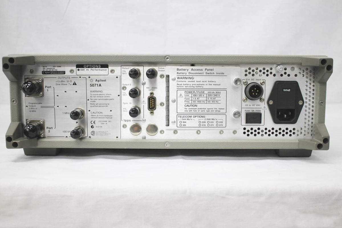 5071A /001 Primary Frequency Standard by Agilent