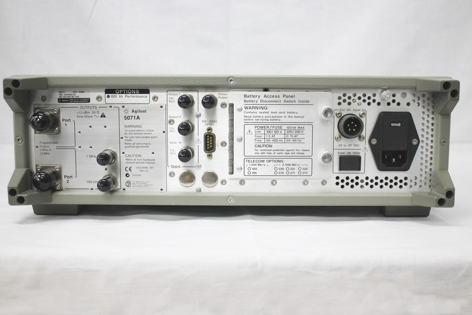 5071A /001 Primary Frequency Standard by Agilent