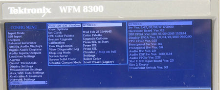 Tektronix WFM8300 Waveform Monitor With 3G SIM 3G-Gen AD AVD DAT 3D LOUD Options
