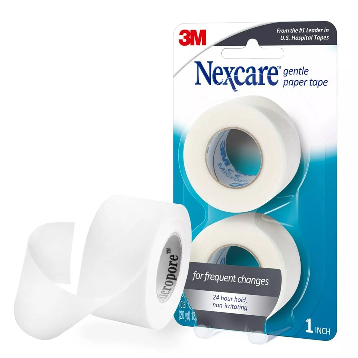 Nexcare Flexible Clear First Aid Tape Roll - Easy Tear & Strong Hold