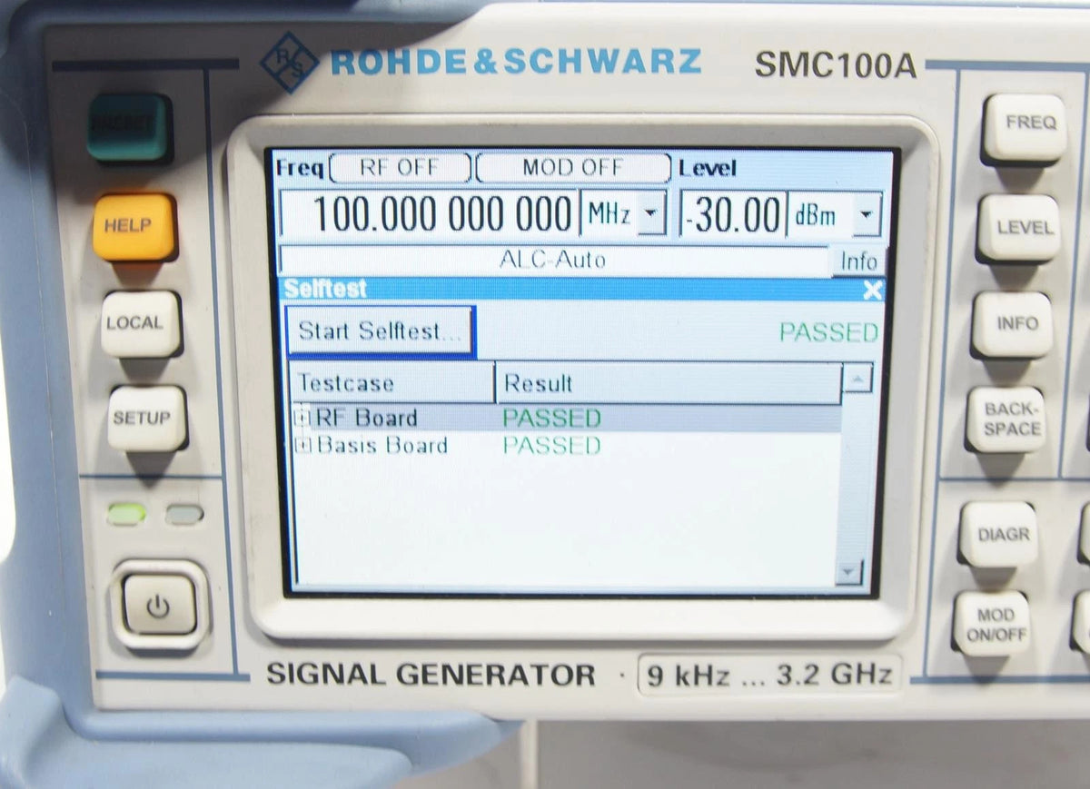 Rohde & Schwarz SMC100A 9 KHz - 3.2 GHz Signal Generator