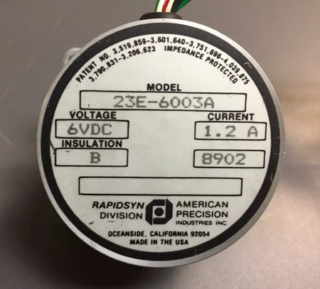 American Precision 23E-6003A 6VDC 1.2A Stepper Motor