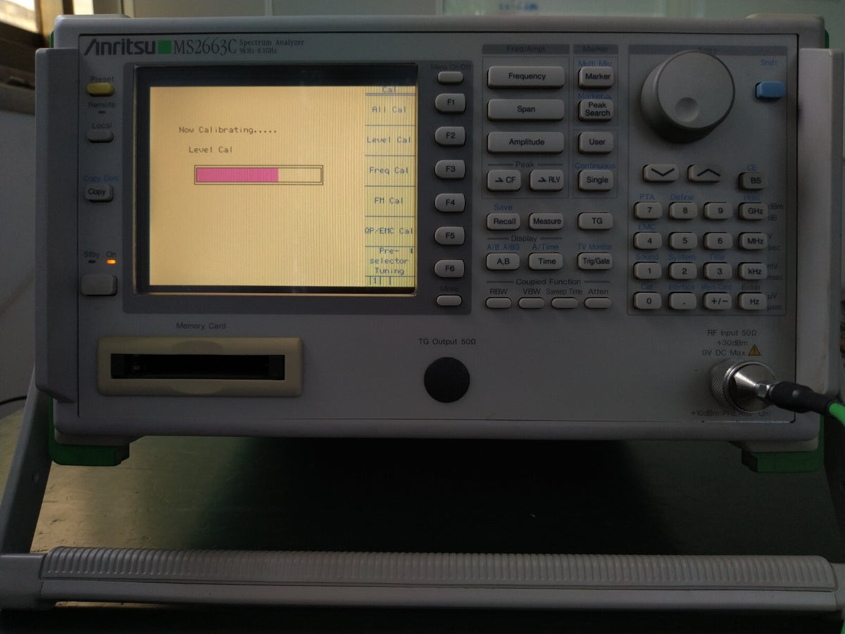Anritsu MS2663C Spectrum Analyzer 9kHz-8.1GHz. w/ Opt. 02, 04, 06, 10 _s/n0504 - XG eqpt