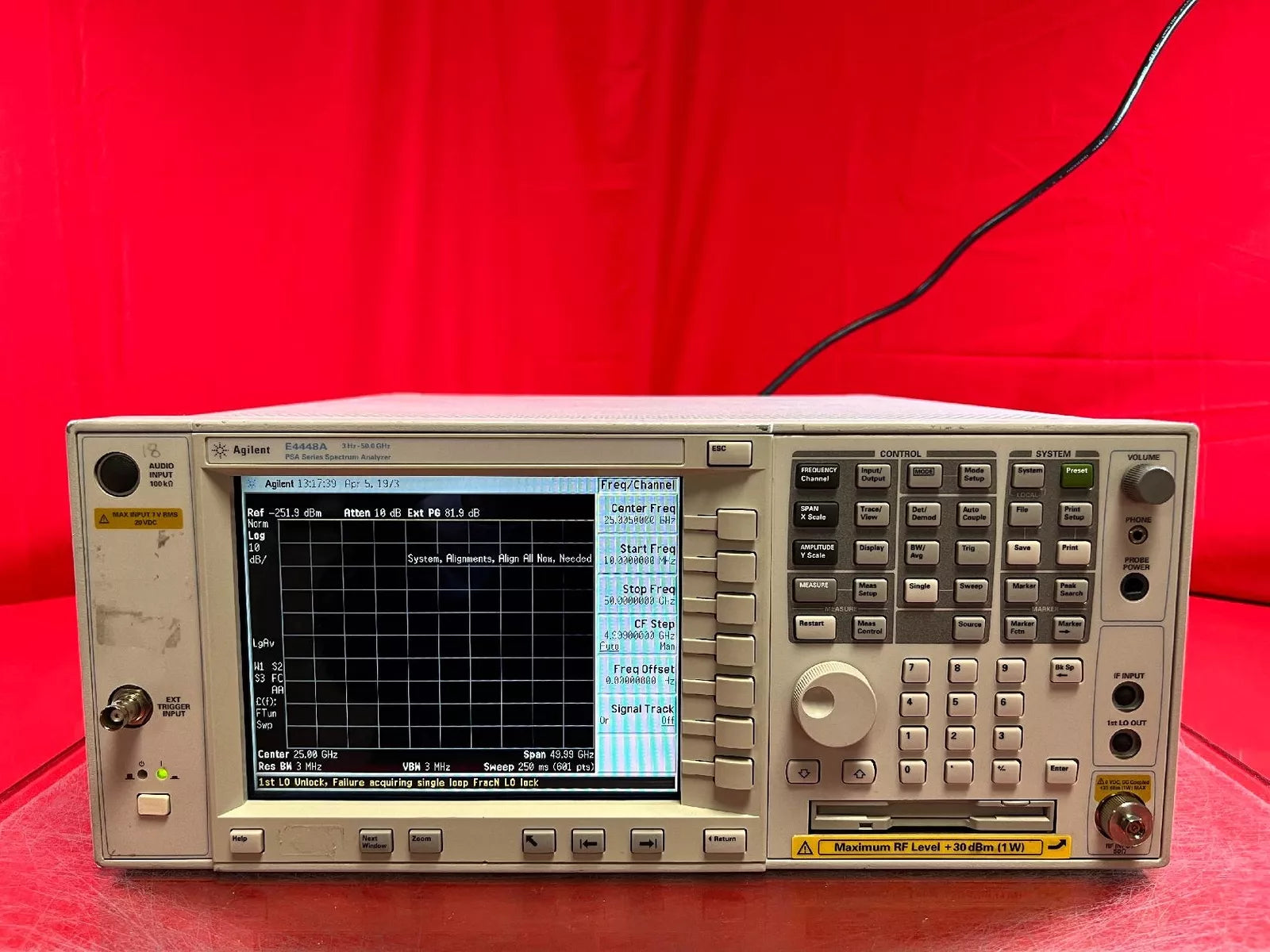 Agilent/Keysight E4448A PSA Spectrum Analyzer 3Hz-50GHz Opt. 111/115/266/219/226