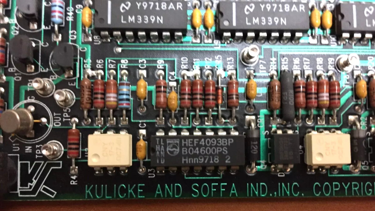 Kulicke & Soffa N08001-4020-000-02 Bonder Card
